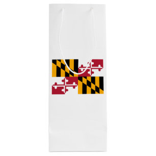 Sac Cadeau Pour Bouteille Conception du drapeau de l'État du Maryland
