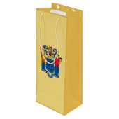 Sac Cadeau Pour Bouteille Conception du drapeau de l'État du New Jersey (Dos Angle)