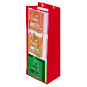 Sac Cadeau Pour Bouteille Cool Pop Art Snowmobile (Dos Angle)