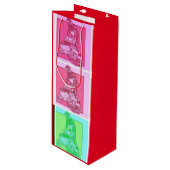 Sac Cadeau Pour Bouteille Cool Pop Art Snowmobile (Devant Angle)