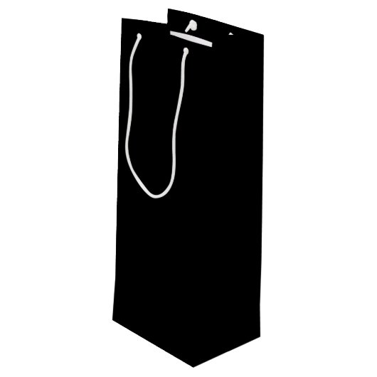 Sac Cadeau Pour Bouteille Costume Mariage noir et Cravate Groomsman Proposit (Dos Angle)