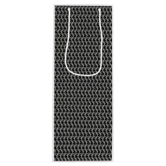 Sac Cadeau Pour Bouteille Cotte de mailles Armure Médiévale (Devant)
