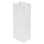Sac Cadeau Pour Bouteille couleur blanche (Dos Angle)