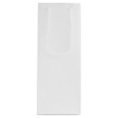 Sac Cadeau Pour Bouteille couleur blanche (Devant)