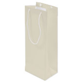 Sac Cadeau Pour Bouteille Couleur solide Eggshell (Dos Angle)