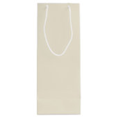 Sac Cadeau Pour Bouteille Couleur solide Eggshell (Dos)