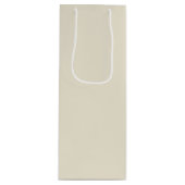 Sac Cadeau Pour Bouteille Couleur solide Eggshell (Devant)