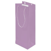 Sac Cadeau Pour Bouteille Couleur solide Lilac (Dos Angle)