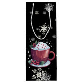 Sac Cadeau Pour Bouteille Coupe de Noël de chocolat chaud (Dos)