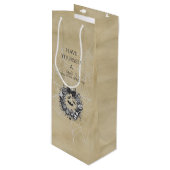 Sac Cadeau Pour Bouteille Couronne Macabre (Devant Angle)