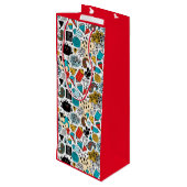 Sac Cadeau Pour Bouteille Crazy head (Dos Angle)