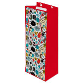 Sac Cadeau Pour Bouteille Crazy head (Dos Angle)