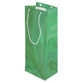 Sac Cadeau Pour Bouteille Crème d'émeraude (Dos Angle)