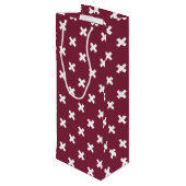 Sac Cadeau Pour Bouteille Croix blanche sur mûrier (Dos Angle)