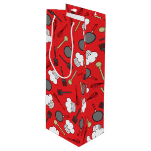 Sac Cadeau Pour Bouteille Cuisine Chef Cuisine Enfants 1er anniversaire
