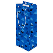 Sac Cadeau Pour Bouteille cupcakes aux bleuets (Dos Angle)