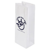 Sac Cadeau Pour Bouteille Custom Captain Boat Nautical Gift (Devant Angle)
