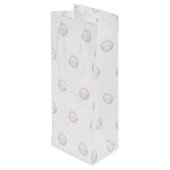 Sac Cadeau Pour Bouteille Cute Birthday Cupcake with Candle (Dos Angle)