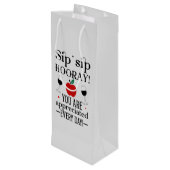 Sac Cadeau Pour Bouteille Cute Enseignant appréciation mot art (Dos Angle)