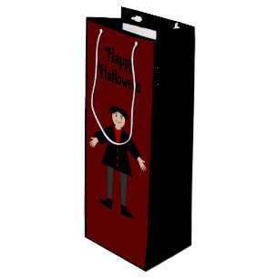 Sac Cadeau Pour Bouteille Cute Halloween Vampire Custom