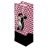 Sac Cadeau Pour Bouteille Danseurs de tango (Dos Angle)