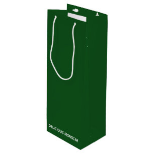 Sac Cadeau Pour Bouteille Delicious Monster green color name