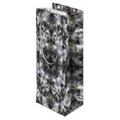 Sac Cadeau Pour Bouteille Dentelle argentée (Dos Angle)