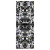 Sac Cadeau Pour Bouteille Dentelle argentée (Devant)