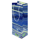 Sac Cadeau Pour Bouteille Design Abstrait en verre soufflé (Dos Angle)