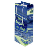 Sac Cadeau Pour Bouteille Design Abstrait en verre soufflé (Devant Angle)