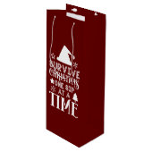 Sac Cadeau Pour Bouteille Détenteur de vin de Noël (Devant Angle)