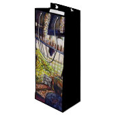 Sac Cadeau Pour Bouteille Dimensions de curiosité (Dos Angle)