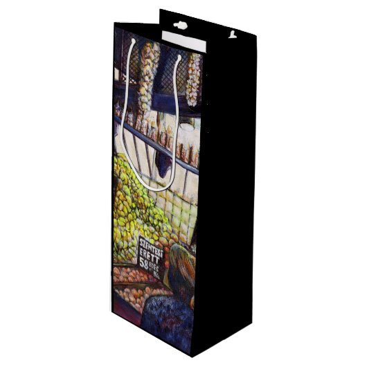 Sac Cadeau Pour Bouteille Dimensions de curiosité (Devant Angle)