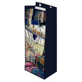 Sac Cadeau Pour Bouteille Dimensions de la curiosité (Dos Angle)