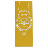 Sac Cadeau Pour Bouteille Diplôme de droit unique (Dos)