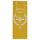 Sac Cadeau Pour Bouteille Diplôme de droit unique (Devant)