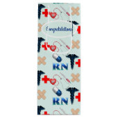 Sac Cadeau Pour Bouteille Diplôme de l'école de soins infirmiers (Devant)