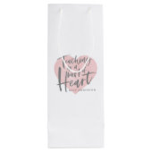 Sac Cadeau Pour Bouteille Don de l'enseignant (Dos)
