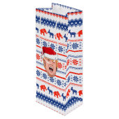 Sac Cadeau Pour Bouteille DONALD TRUMP Noël (Dos Angle)