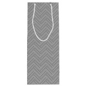 Sac Cadeau Pour Bouteille Double blanc de Grey stripes (Dos)