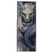 Sac Cadeau Pour Bouteille Dragon bleu (Devant)