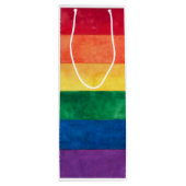 Sac Cadeau Pour Bouteille Drapeau arc-en-ciel gay pride (Dos)
