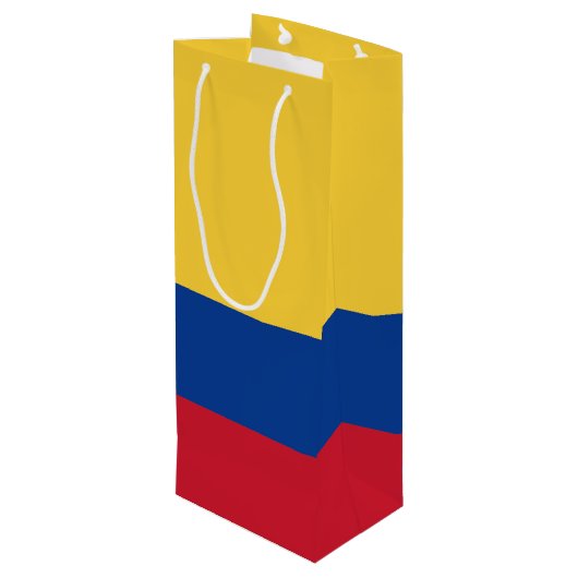 Sac Cadeau Pour Bouteille Drapeau de Colombie (Dos Angle)