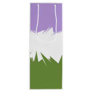 Sac Cadeau Pour Bouteille Drapeau de fierté Genderqueer abstrait ZigZag épic