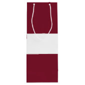 Sac Cadeau Pour Bouteille Drapeau de Lettonie (Dos)