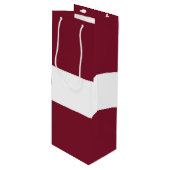 Sac Cadeau Pour Bouteille Drapeau de Lettonie (Devant Angle)