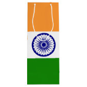 Sac Cadeau Pour Bouteille Drapeau de l'Inde (Dos)