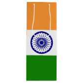 Sac Cadeau Pour Bouteille Drapeau de l'Inde (Devant)