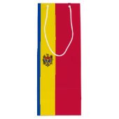 Sac Cadeau Pour Bouteille Drapeau de Moldavie (Dos)