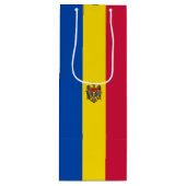 Sac Cadeau Pour Bouteille Drapeau de Moldavie (Devant)